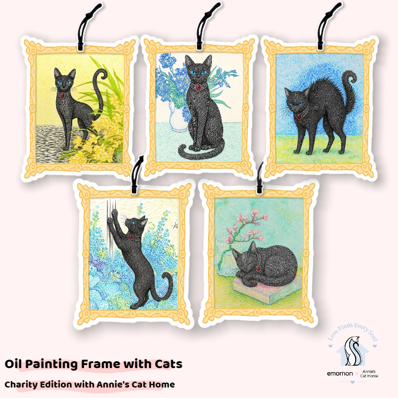 Card Air Freshener Set (5-Pack) - Charity Edition with Annie's Cat Home