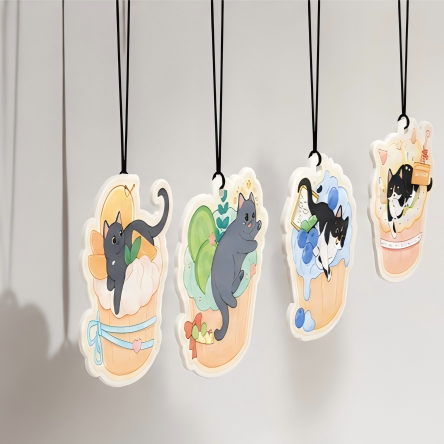 Card Air Freshener Set (5-Pack) - Charity Edition with Annie's Cat Home