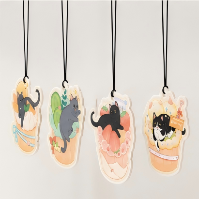 Card Air Freshener Set (5-Pack) - Charity Edition with Annie's Cat Home