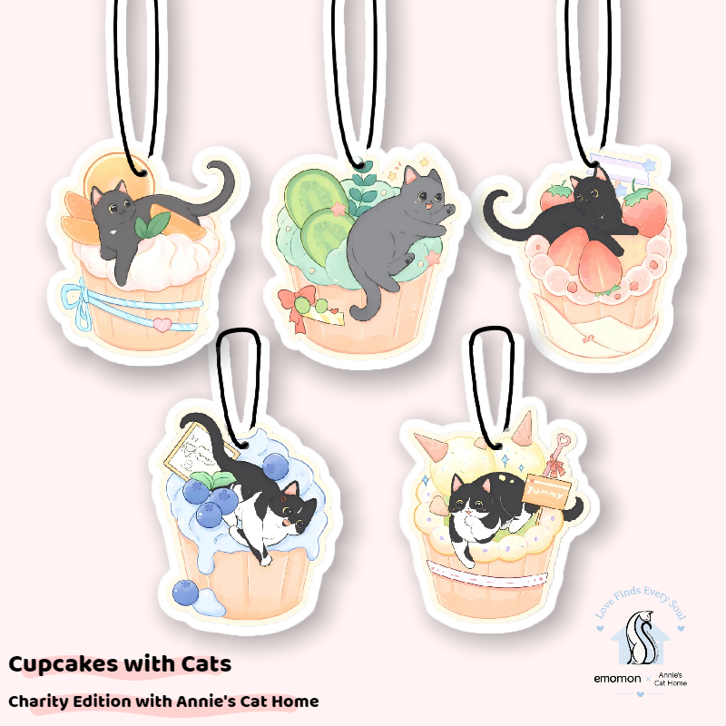 Card Air Freshener Set (5-Pack) - Charity Edition with Annie's Cat Home